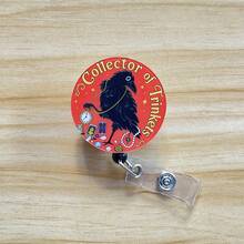 Funny Retractable D Card Holder Reel With Cute Cartoon Design,Teacher Nurse Hospital Badge Holder Office Lanyard Gift 1pc - A - View 6