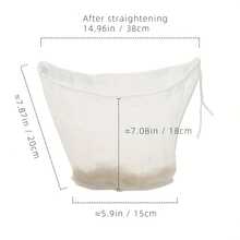 Wide Mouth Multi-Function Filter Bag, Durable Fine Mesh Reusable Strainer Bag For Kitchen, Coffee, Juice, Soy Milk, Wine Filtration, Easy Pour Spout, Sturdy Construction, Coffee Lover's Juice Making Kitchen Gadget, Reusable Beverage Filter Bag, Kitchen Tool, Outdoor Portable - Multicolor - View 6