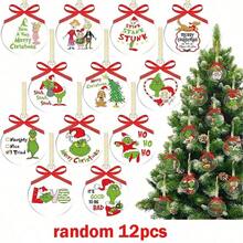 The Grinch The 12pcs Whoville Christmas Tree Hanging Ball Ornaments, Christmas Tree Decorations, Christmas Holiday Tree Home Decor - Multicolor - View 11
