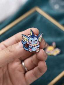 Cute Eeveelutions Enamel Pins Set, Anime Cartoon Eevee Evolution Metal Lapel Badge Brooch, Collectible Pins For Backpack Jacket Hat Gift For Fans - Multicolor - View 6