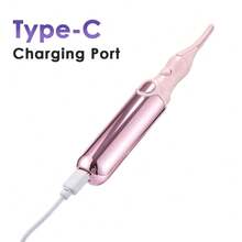 Hailicare Pink Rechargeable Electric Heated Eyelash Curler, 4 Temperature Settings, 5-Minute Auto Shut-Off, Portable Makeup Tool, Fast Heating For Long-Lasting Curls, Anti-Scald Comb Teeth, Suitable For Real And False Lashes, Holiday Gift - Pink - View 10