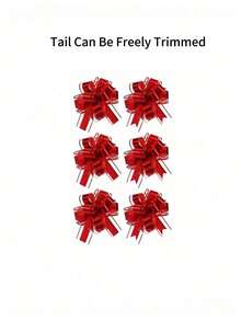 12/6/1pc Bow Ribbon Gift Packaging Bows, Large Red Christmas Bows - Reusable Birthday Ribbon Bows For Gift Boxes And Decoration, Gift Packaging Wedding Baskets - Multiple Styles - View 11