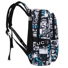 Autumn And Winter New Fashionable Versatile Shark Personalized Pattern Printed Lightweight Casual Bag Simple Large Capacity Backpack - Black - View 2