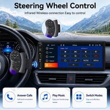 VENBES 6.86 Inch 1DIN Wired CarPlay Car Player, Bluetooth Touchscreen MP5 Head Unit, Supports FM Radio, USB/AUX, Optional Steering Wheel Control And 8-LED Backup Camera - Main Unit - View 6