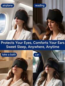 New Purple Patterned Gravity Sleep Mask, Comfortable Light-Blocking Sleep Mask, Luxury Unisex Sleep Mask, Washable And Reusable, Breathable And Light-Blocking, Adjustable Elastic; Suitable For Bedroom, Travel, Office And School; Perfect As A Gift For Family, Colleagues And Friends; Travel Essential - Multicolor - View 9