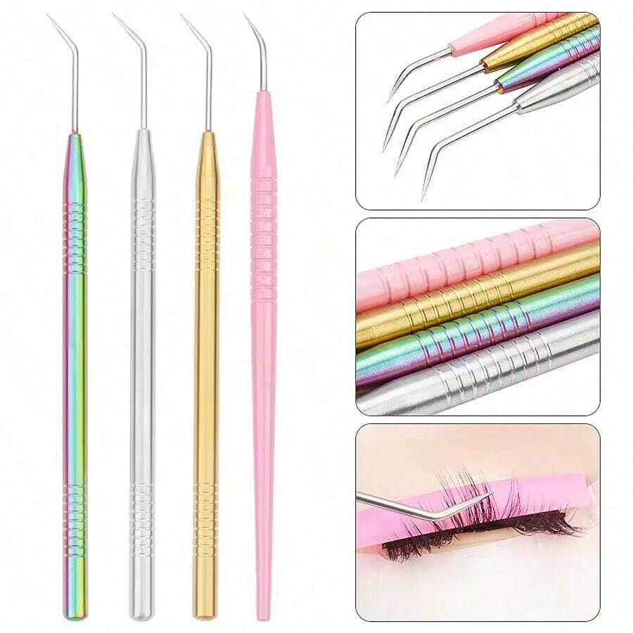 MyAoKuE-Up 1pc Eyelash Perm Lifting Tools Metal Clean Up Rods Beauty Makeup Lamination Eyelashes Separating Tool Lash Extension Supplies - Multicolor - View 1