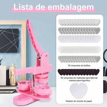 Máquinas publicitarias, fotobots, alfileres y botones con forma de corazón, 50 emblemas en forma de corazón, Mecolour - máquina de rosas - Ver 6