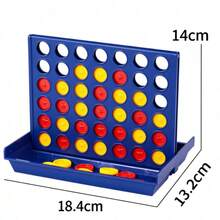 Mini Classic Four-In-A-Row Connect Game, Party Fun Entertainment Game, Multi-Player Battle Queue Chess - Multicolor - View 8