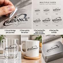 Custom UV DTF Transfer Stickers, Crystal Glossy Logo Stickers, Waterproof & Wear-Resistant, 10/50/100/200PCS For Cups, Notebooks, Cars, Gift Boxes, Windows, Glass Decoration - A - View 5