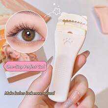 1pc New Fox-Style Wide-Angle Eyelash Curler, One-Clip Curl, Long-Lasting Hold, Creates Natural Curled Arc, Thoughtful Design Doesn't Hurt Eyelashes, Easy-To-Use Eyelash Curler, Effortlessly Get Lively Fox-Style Big Eyes, Essential Makeup Tool For Daily Use - Multicolor - View 6