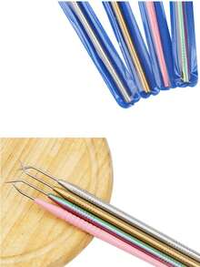 MyAoKuE-Up 1pc Eyelash Perm Lifting Tools Metal Clean Up Rods Beauty Makeup Lamination Eyelashes Separating Tool Lash Extension Supplies - Multicolor - View 8
