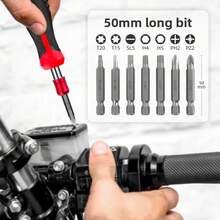 36pcs Screwdriver Bit Set, Socket Bit Set, 1/4" Quick Change Bit Adapter, Manual Driver, Hex/Torx/Flat Head Bits, Tri-Wing/Special Bits, Home Repair Tools, Power Tool Accessories - A - View 6