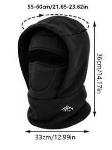 1pc Outdoor Winter Warm Hat Scarf Integrated Cycling Hat Sports Skiing Headwear Neck Guard Windproof Cold-Proof Breathable Thickened - A - View 4