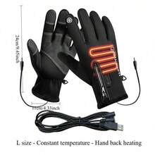 RAF USB Electric Heated Warm Gloves, Anti-Slip Waterproof For Delivery, Cycling, Fishing, Winter Warm Gloves, Electric Heated Gloves, Smart 3-Level Temperature Control, Double-Sided Heating, USB Powered, Winter Gift - View 13
