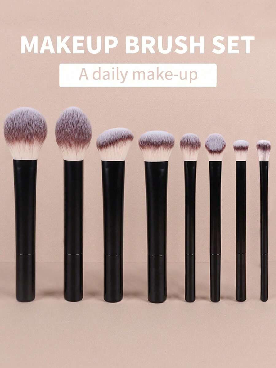 Multifunctional Full Set Makeup Brushes Powder Brush Blush Brush Foundation Brush Eyeshadow Brush Blending Brush Concealer Brush Makeup Tools - Black - View 1