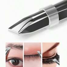 1/2pcs Premium Eyebrow Tweezers, Precision Slanted Tweezers, Suitable For Eyebrows And Facial Hair, Unisex Facial Care Tool, Suitable For Daily Use, Barbershop, Bathroom, Hotel, Travel Essential - Tweezers (One Size) - View 2