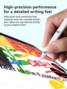 FCV 1Pack Stylus For Pad With A Battery Capacity Of 90mAh Pencil With DIY Sticker Compatible With Pad 10 (10.9-Inch, 2022 Model), Air 4/5/6/M4, A16 (11-Inch, 2025 Model), Air 11-Inch/13-Inch (M3/M2), And Pro 11-Inch/12.9-Inch - View 5