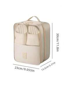 Large Capacity Travel Shoe Bag - Waterproof & Dust-Proof Storage Bag, Fits 1-3 Pairs, Suitable For Luggage Handle, Ergonomic Handle, Durable & Dust-Proof - Ideal Choice For Compact Travel Storage - A - View 12