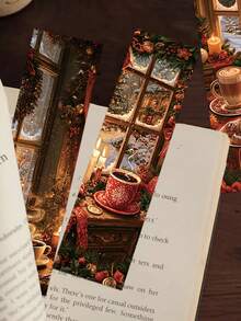SCXXBSW 30pcs Christmas Coffee Bookmarks Exquisitely Designed Bookmarks-The Perfect Gift For Readers And Book Lovers, Ideal For Party Gifts - 30pcs - View 9