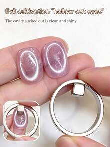 Alat Magnet Manikur Prancis Berongga 3D, Magnet Kuku Mata Kucing Mengkilap Tinggi, Aksesori Kuku Mudah Digunakan, Cocok untuk Salon dan Penggemar DIY, Dapat Menciptakan Garis Prancis yang Presisi dan Efek Berbentuk Mata untuk Kuku Pendek Persegi, Almond, dan Oval - MultiWarna - View 5