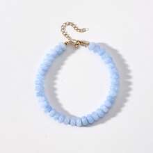 Colorful Natural Stone Bead Bracelet, Suitable For Women, Bohemian Handmade Gemstone Bracelet, Stackable, Suitable For Summer Daily Beach Party Jewelry Gift. - Stone Bracelet Style 2 - View 7