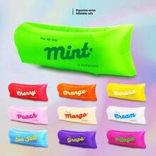 D&M Colchón Inflable Portátil para Picnic y Camping, Sofá Cama de Aire, Cama Tipo Salchicha de Tela Oxford para Playa y Exteriores - Rosa - Ver 5