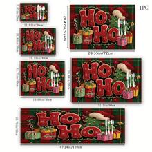 1件裝聖誕系列紅色格紋 HO HO HO 餅乾字母印花咖啡吧墊,排水墊,咖啡機軟底矽藻土排水墊,軟橡膠排水墊,超吸水耐磨洗碗乾燥墊,適用於檯面、餐廳廚房桌墊、戶外用餐桌裝飾,居家廚房用品,檯面裝飾墊 - 彩色 - 查看 14