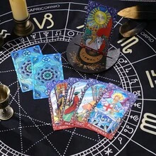 Gold Foil Tarot Cards Plastic Waterproof Tarot Cards Full Set Color Printed Tarot Cards Tabletop Game Cards, Tarot, Tarot Cards Deck - Multicolor - View 5
