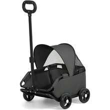 Mini Dog Stroller – Foldable Pet Carrier Cart With 360° Rotatable Handle, Extendable Pull Handle & Storage Bag Lightweight Trave - Black - View 1