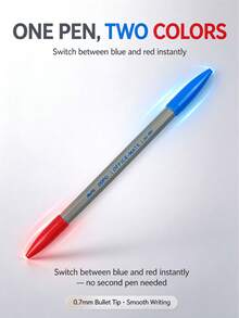 AOPO AO-580 Dual End Blue&Red Ball Point Pen,Smooth Writing For Office Mate,Easy Writing Marking For Office School,For Highlighting Notes,Best Mate For Your Study - Sets - View 4