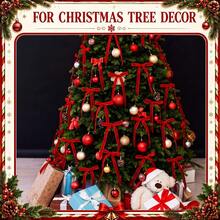 2/6 buah Cincin Serbet Natal, Penahan Serbet Pita Beludru, Cincin Serbet Buatan Tangan, Cocok untuk Natal, Thanksgiving, Hari Valentine, Pernikahan, Pesta, Ulang Tahun, Meja Makan, Hari Ibu, Dekorasi Meja Rumah dan Luar Ruangan - MultiWarna - View 6