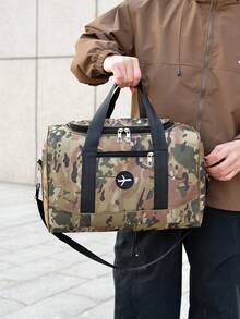 Fashion Camouflage Tote Bag Large Capacity Business Travel Luggage Bag Casual Tote - Multicolor - View 3