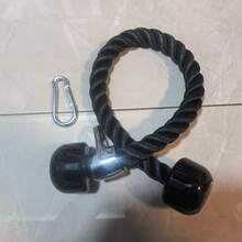 3pcs/2pcs/1pc Triceps Rope Puller Accessory, Heavy Duty Braided Nylon Rope With Solid End Caps, Fitness Accessory For Biceps, Triceps, Back Strength Training, Suitable For Home Gym Cable Machine - Black - View 12