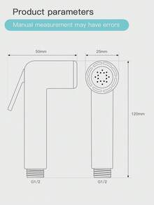 Household Bidet Sprayer For Toilet, Diaper Sprayer, Shattaf Handheld Bidet Shower Head, Toilet Accessory Sprayer - HY-c02W - View 3