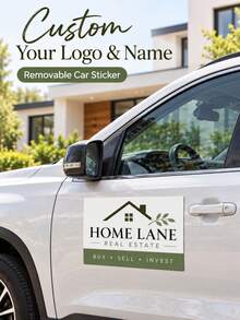 Custom Car Magnetic Signs, Personalized Logo, Suitable For Cars, Trucks, Waterproof Design, Promote Your Business Vehicle, Professional Printing And Die-Cutting - Multicolor - View 1