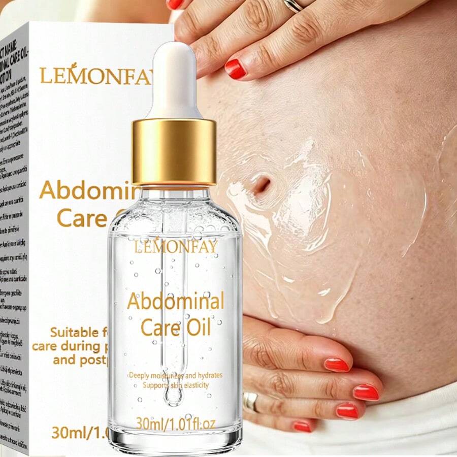 LEMONFAY Abdominal Care Oil 30ml, Gentle Botanical Belly Oil For Pregnancy And Postpartum Use, Deep Hydration, Light Texture Non Greasy, Support Healthy Abdominal Skin Elasticity Daily - Tea Flavor - View 1