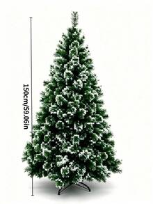1 Artificial Christmas Tree With Dense Pine Needles And Sturdy Metal Stand – Indoor Home Holiday Decoration - Multicolor - View 10