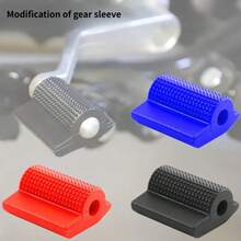 [4 Colors Available]Universal Motorcycle Gear Shift Lever Protector Cover, Colorful Rubber Shifter Sleeve, Anti Slip Gear Change Pedal Boot, Dirt Bike Motorbike Modification Accessories - Gear Shift Cover - View 12