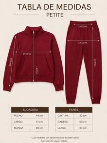Women Two-Piece Outfits - Red - View 5