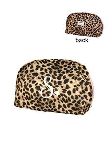 Leopard Print Makeup Bag, Letter Print Storage Bag, Pencil Case, Toiletry Bag; Suitable For Cosmetics, Brushes And Stationery; Suitable For Travel, Business Trips Or Home Use; Suitable For Girls And Students; Perfect Christmas Gift - Multicolor - View 12