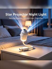 Multi-Pack USB Starry Sky Galaxy Projector Light, 360° Rotating Mini LED Car Ceiling Projector, Adjustable Brightness Touch Control, USB Powered Starry Sky Projector Light, Suitable For Car Interior, Bedroom Ceiling, Wall And Romantic Atmosphere Decoration - A - View 6