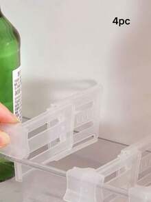 1/4/8pcs Adjustable Plastic Refrigerator Door Storage Clips, Kitchen Organizer Shelves, Transparent Fridge & Cabinet Storage Solution, Space-Saving Home Organizer For Food, Bottles & Miscellaneous Items - Multiple Styles - View 7