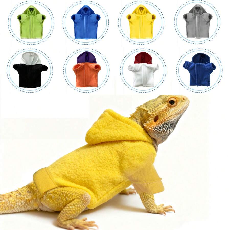 Lizard Clothes For Bearded Dragons Reptile Apparel Handmade Cotton Material Hoodies Gift For Lizard Small Animal Gecko Chameleon - Multicolor - View 1