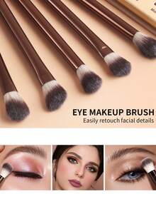 13pcs Long Handle Makeup Brushes With 3pcs Powder Puffs & Makeup Sponge, 1pc Storage Bag, Full Set Of Face & Eye Brushes, Beginner-Friendly Makeup Tool Kit - Multicolor - View 4