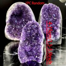 1pc Amethyst Quartz Cluster - Bohemian Style Home Decor, Jewelry Making, Perfect Gift For Valentine's Day, Thanksgiving, And Christmas - Violet Purple - View 11