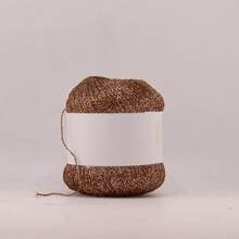 100g/Bundle Colorful Unique Gold & Silver Glitter Cotton Metallic Yarn For Crochet, Knitting Sweaters, Scarves, Hats And Handmade Bags - A - View 24