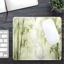 1 buah Alas Mouse Gaming Minimalis Alami Motif Hutan Bambu Hijau Segar Ukuran Ekstra Besar, Alas Karet Anti Selip, Permukaan Kain Lembut Berjahit, Alas Meja Ukuran Besar, Cocok Untuk Kantor, Rumah, Bermain Game, Belajar, Hadiah Sempurna Untuk Teman, Remaja, Gamer - View 10