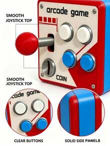 1pc Retro Arcade Game Joystick Switch Panel 3D Printed 3D Button Modification Auxiliary Switch Sticker Controller - One Size - View 4