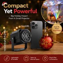 Square USB LED Christmas Projection Light Featuring Various Holiday Patterns-Such As Snowmen And Christmas Trees-To Suit Diverse Needs; It Effortlessly Creates A Festive Atmosphere And Is Ideal For Christmas Lighting Setups. - USB Square Christmas Spotlight - View 9