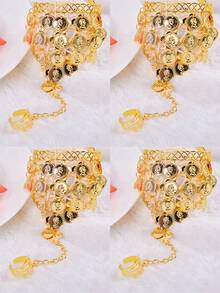 1pc Belly Dance Jewelry Accessories - Rings, Bracelets, Bangles, Multi-Color, For Dance Performance - Multicolor - View 19